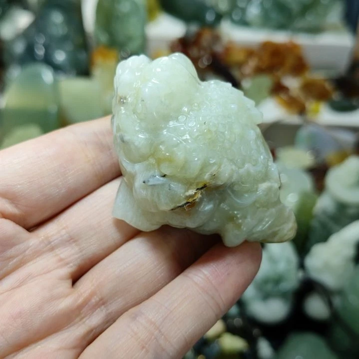岫玉未镶嵌手把件款式
