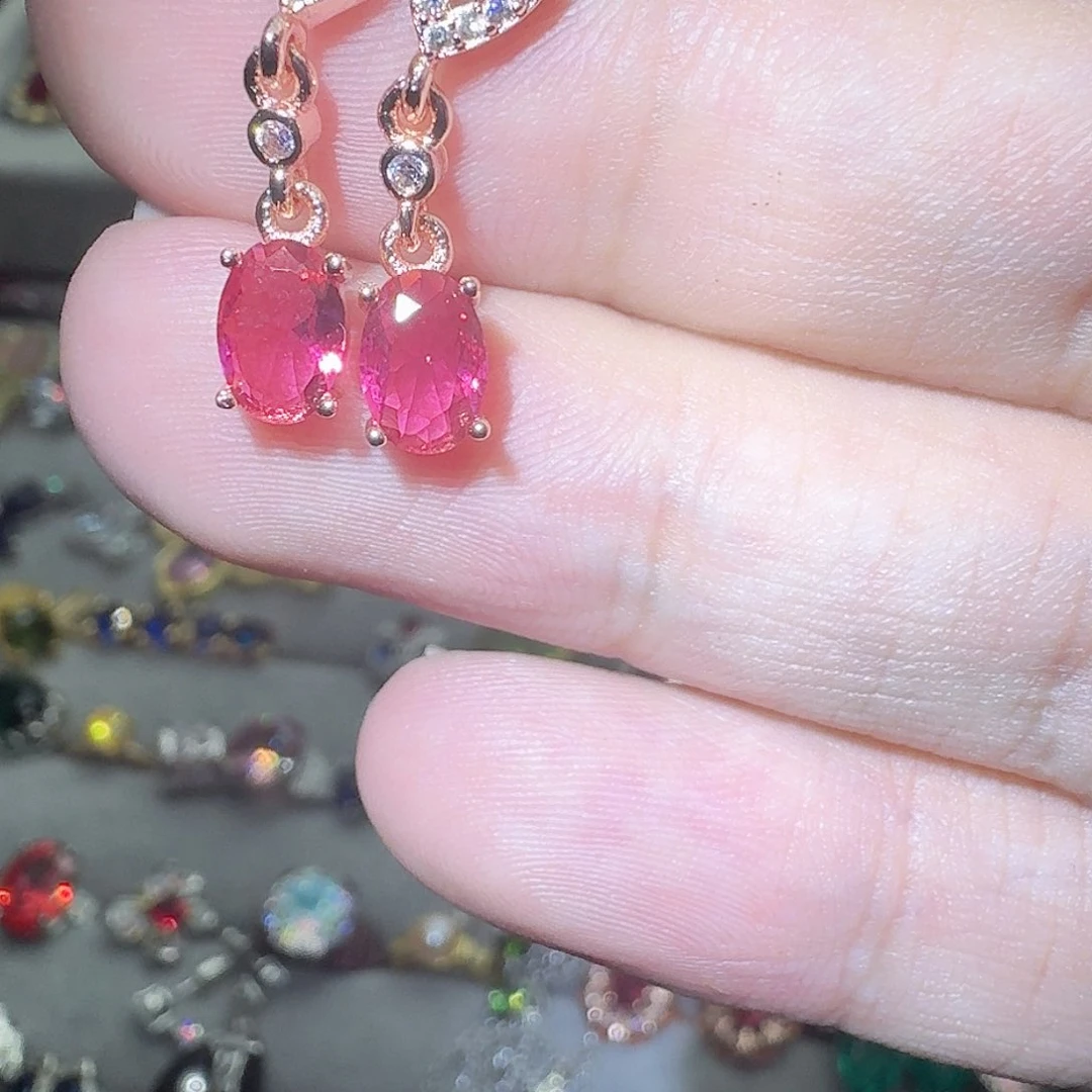 绿水晶戒指银S925镶嵌