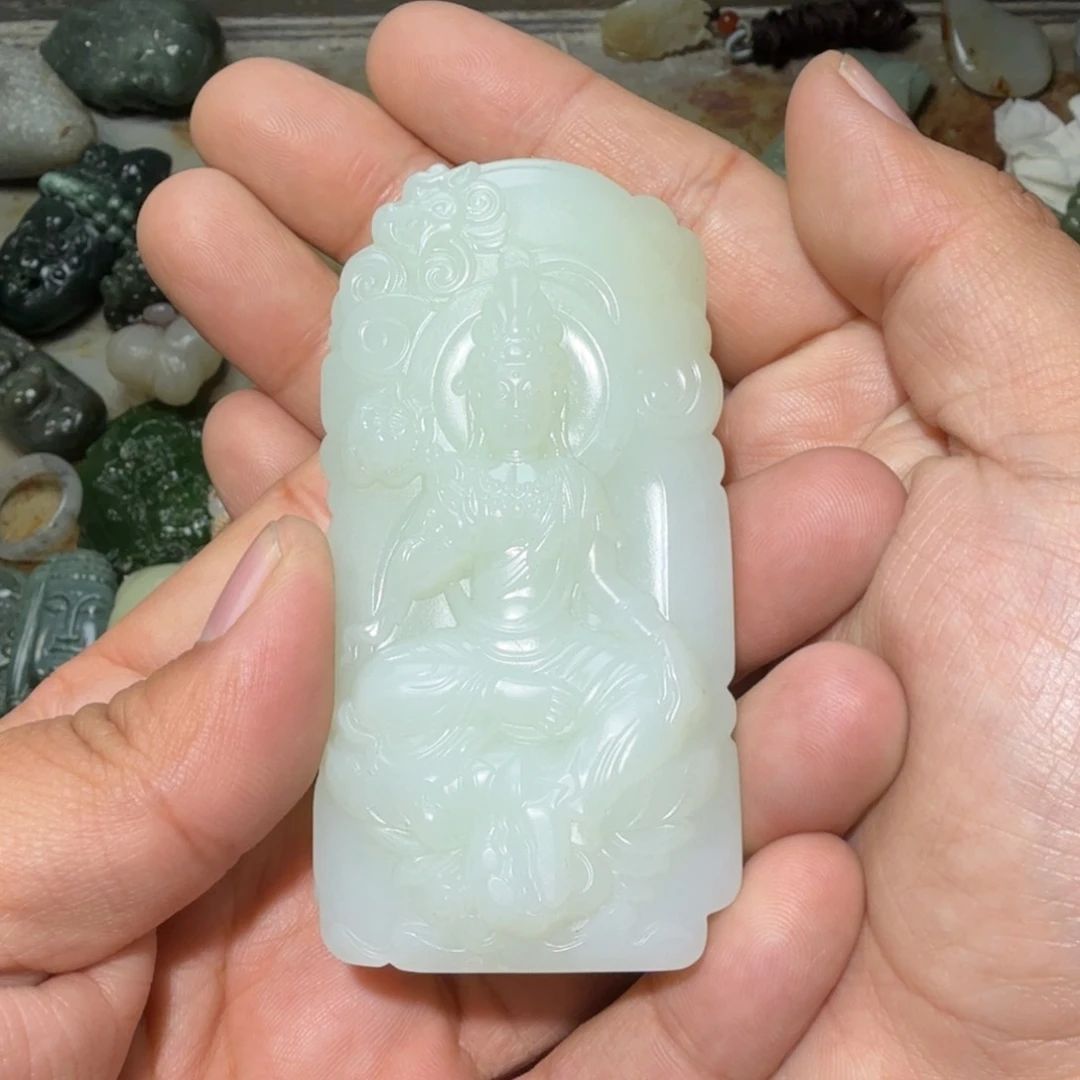 和田玉挂件未镶嵌太*