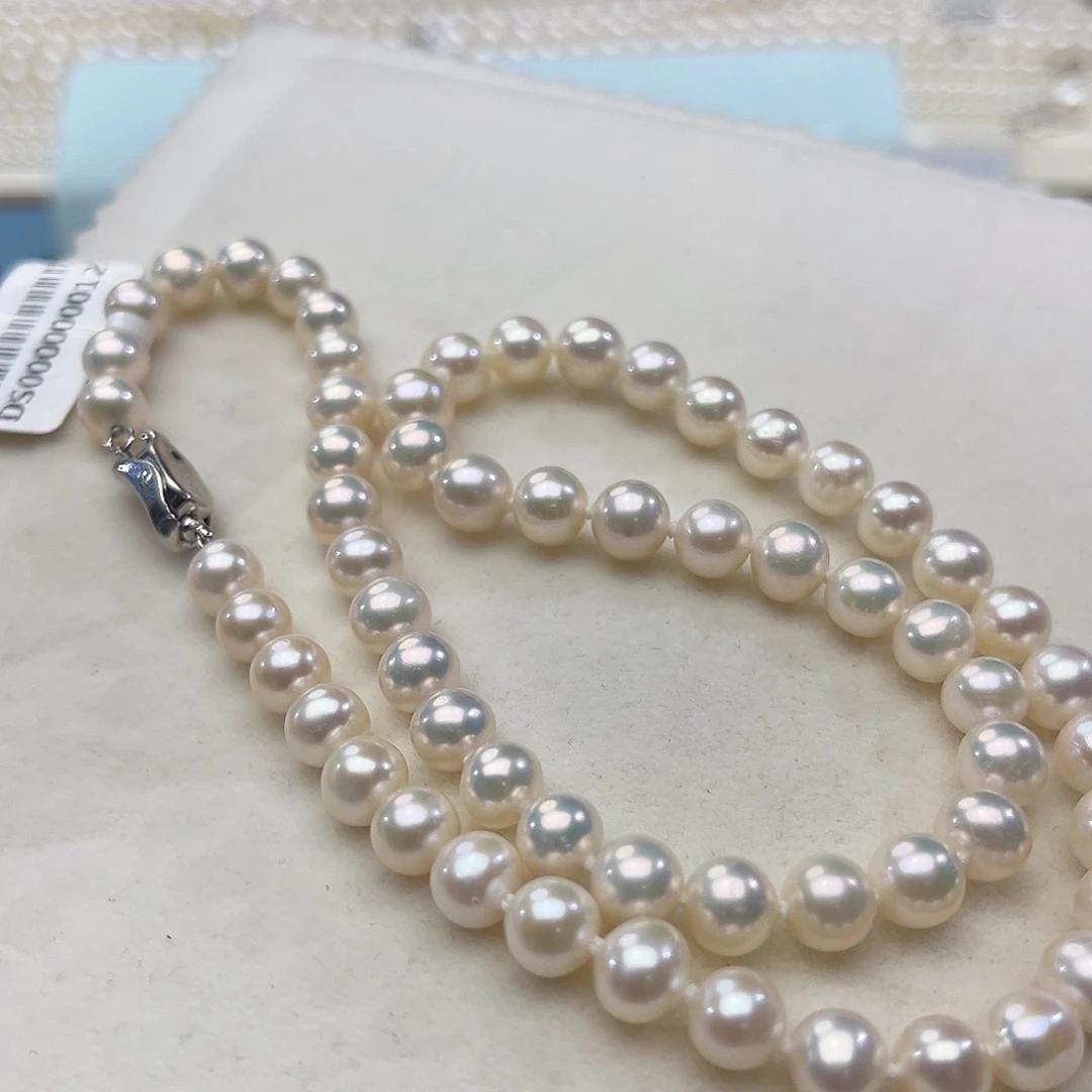 淡水珍珠颈饰银S925镶嵌
