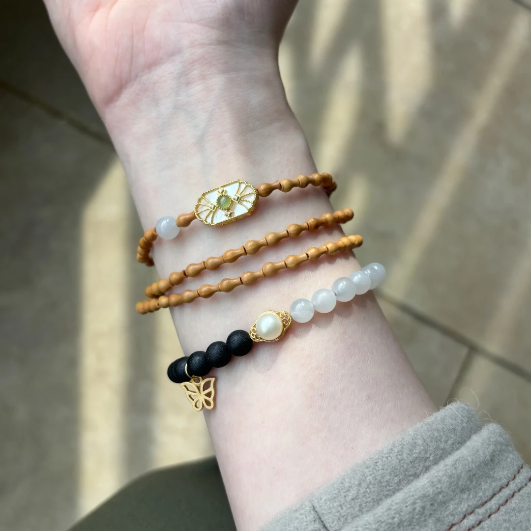 非金属木质手链 手串多圈饰品手链