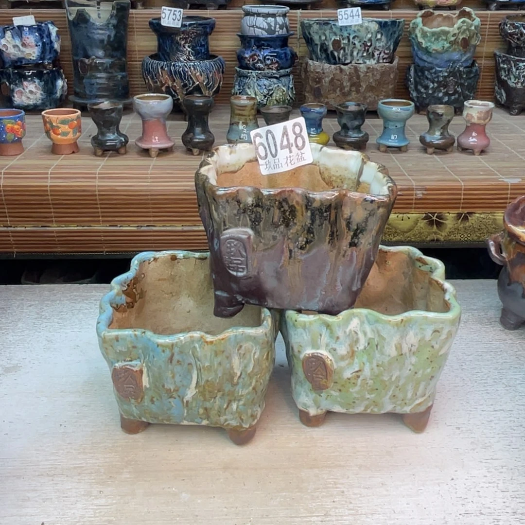 手工花盆默认瑕疵完美者勿拍