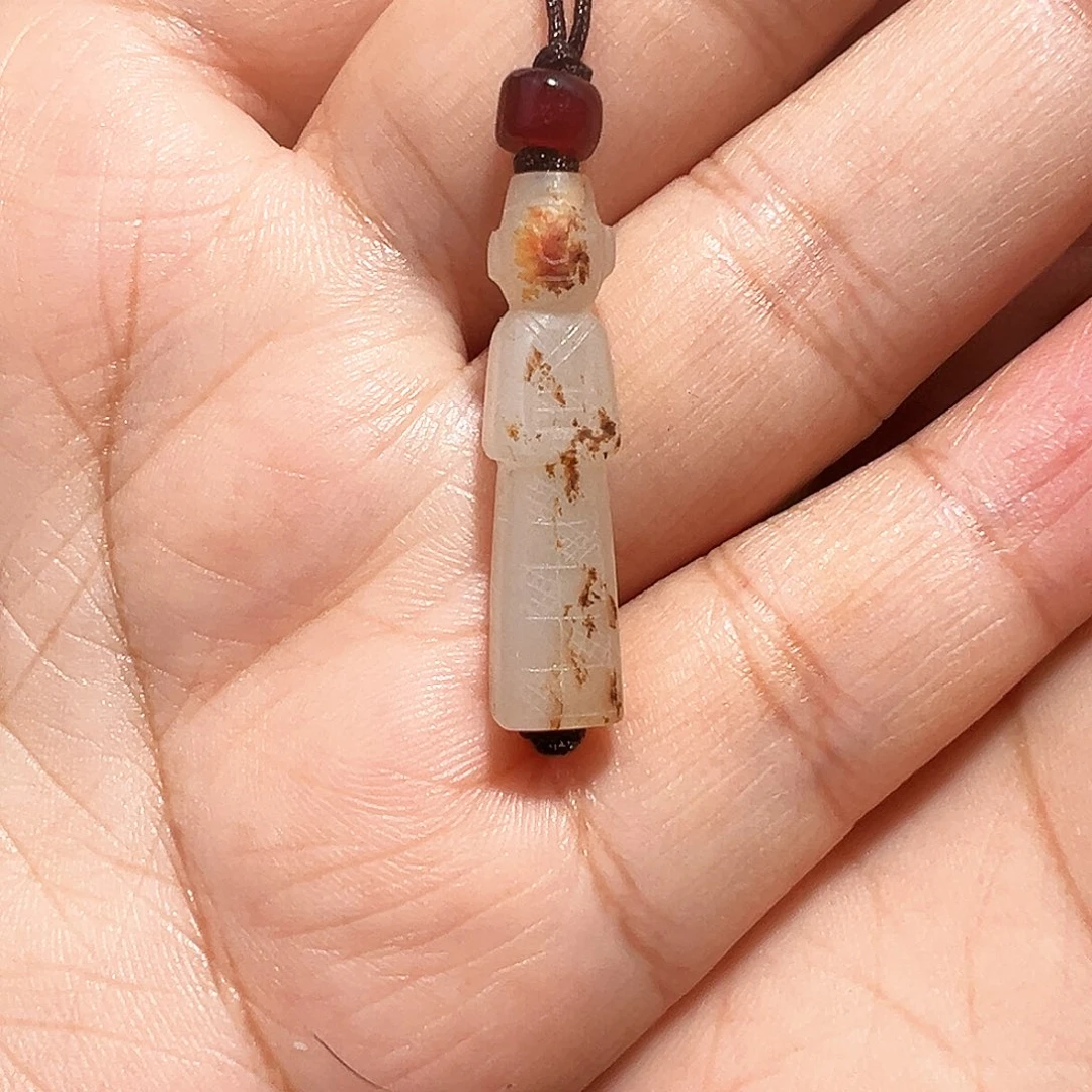 哲***@和田玉未镶嵌挂件