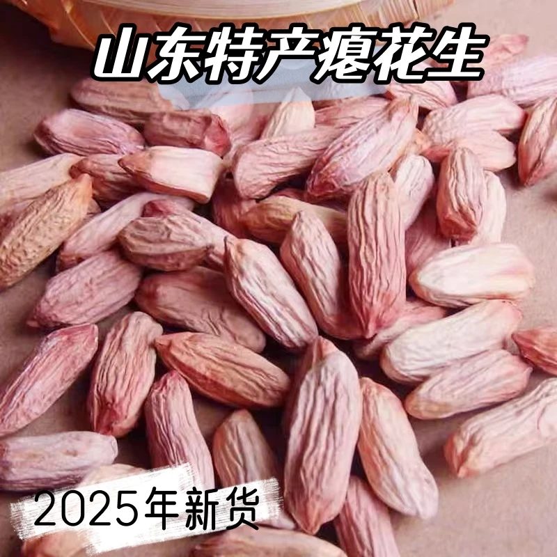 瘪花生2025年新米上市山东小瘪子花生甘甜清香秕子生花生办公零食