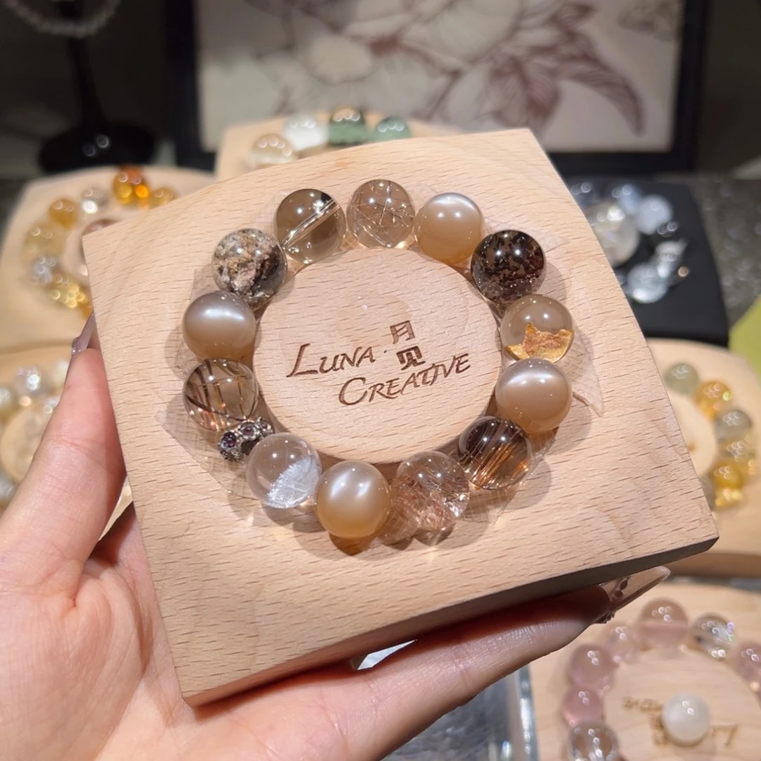 勖***勖烟晶手链银S925镶嵌