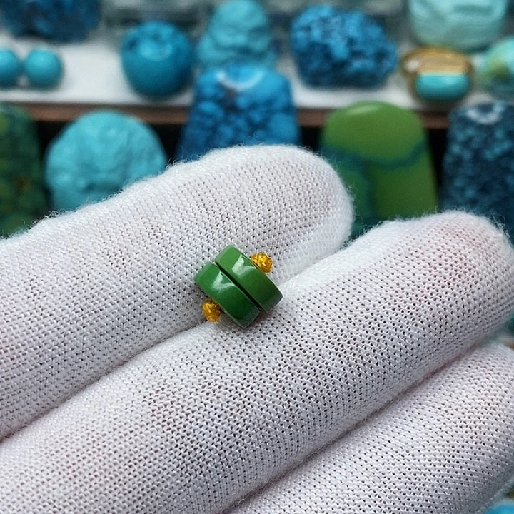 绿松石未镶嵌天然原矿 地大质检