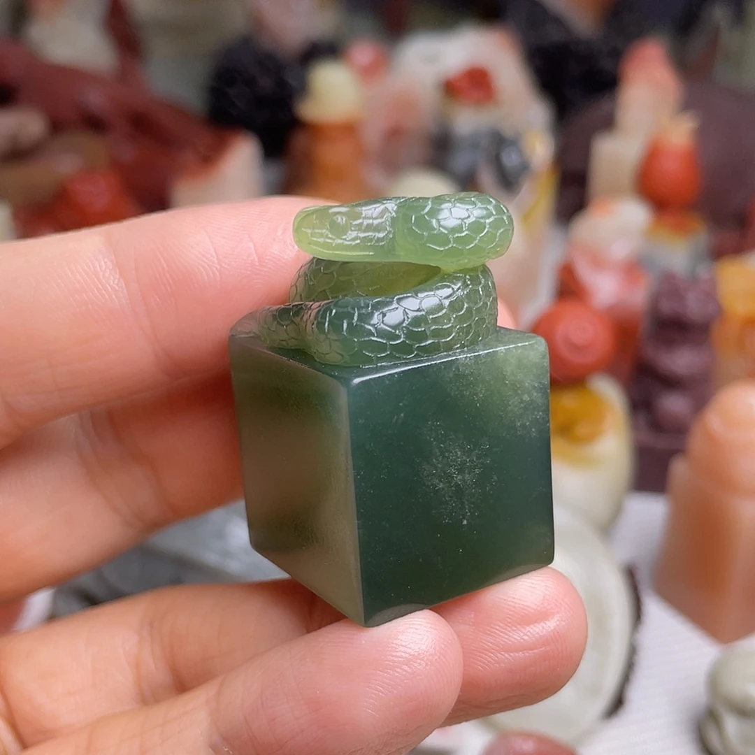 老挝石小青蛇印章