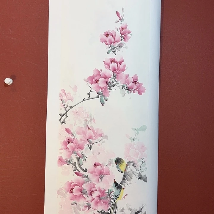国画听兰老师花鸟