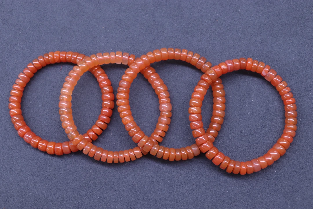 2原矿无优化天然保山南红西山杨柳药片单圈7mm左右多样性发一条