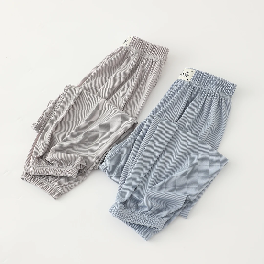 2025夏季上新儿童男女童防蚊裤宝宝休闲宽松冰丝裤子  8000