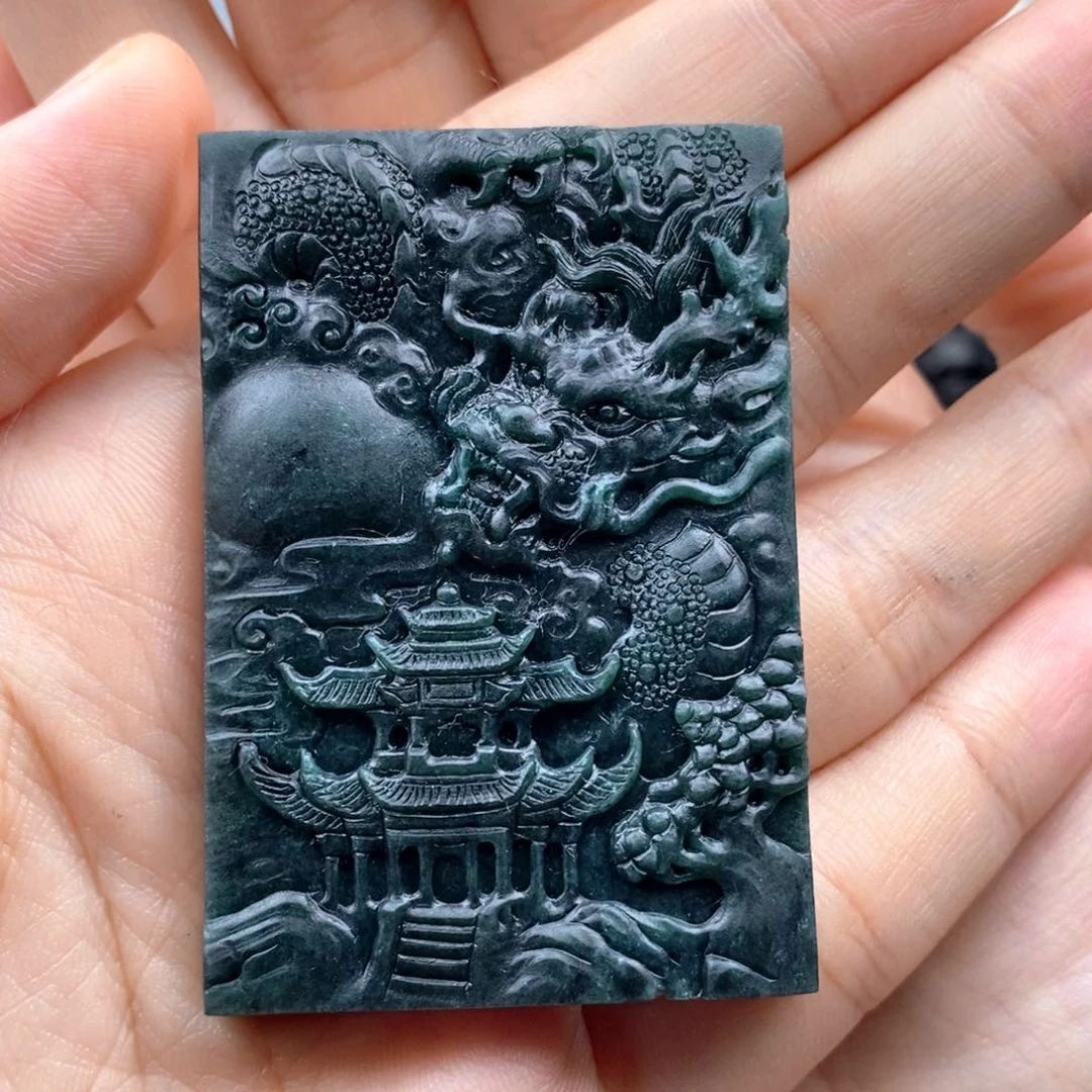 颈饰未镶嵌翡翠府中有龙