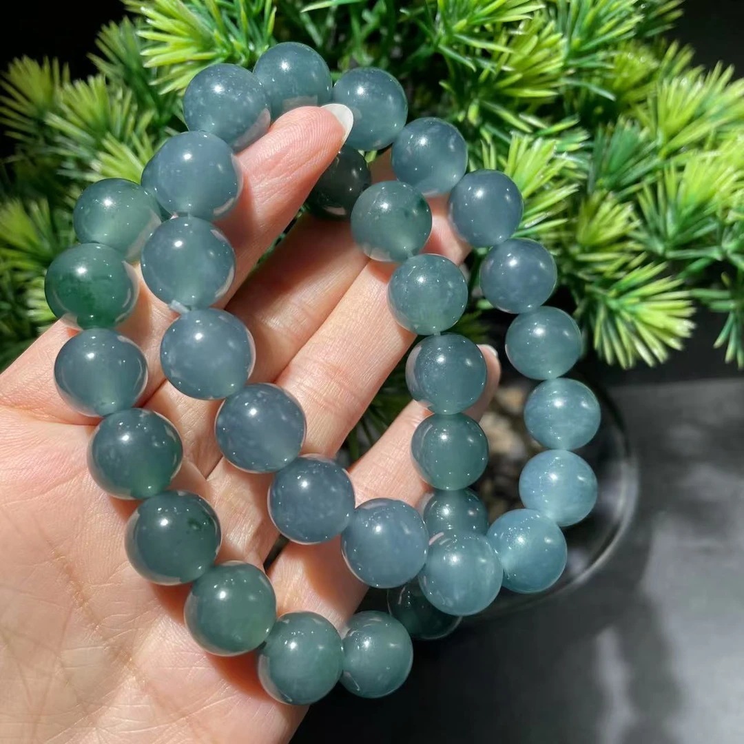 【玉经纶】32335/Q30-天然A货翡翠手串-多样性发其一