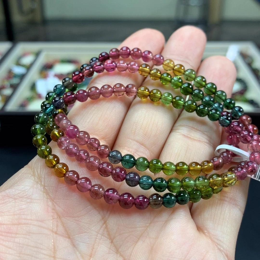 碧玺手链未镶嵌4.8毫米左右