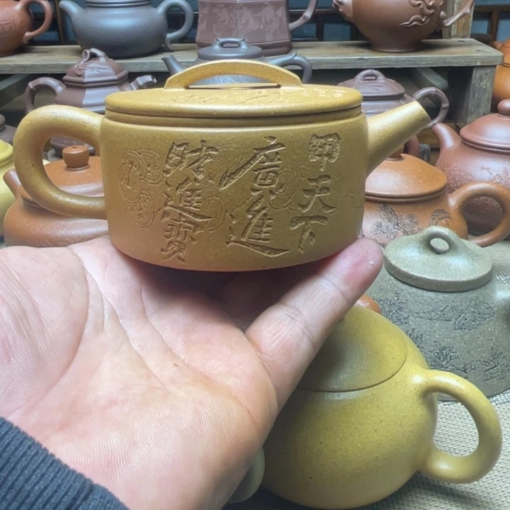 *****紫泥茶壶宜兴紫砂壶全手工制作