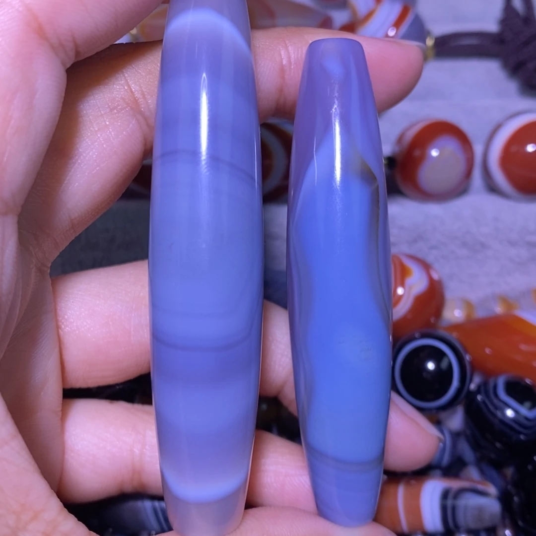 淡***风玛瑙/玉髓未镶嵌颈饰