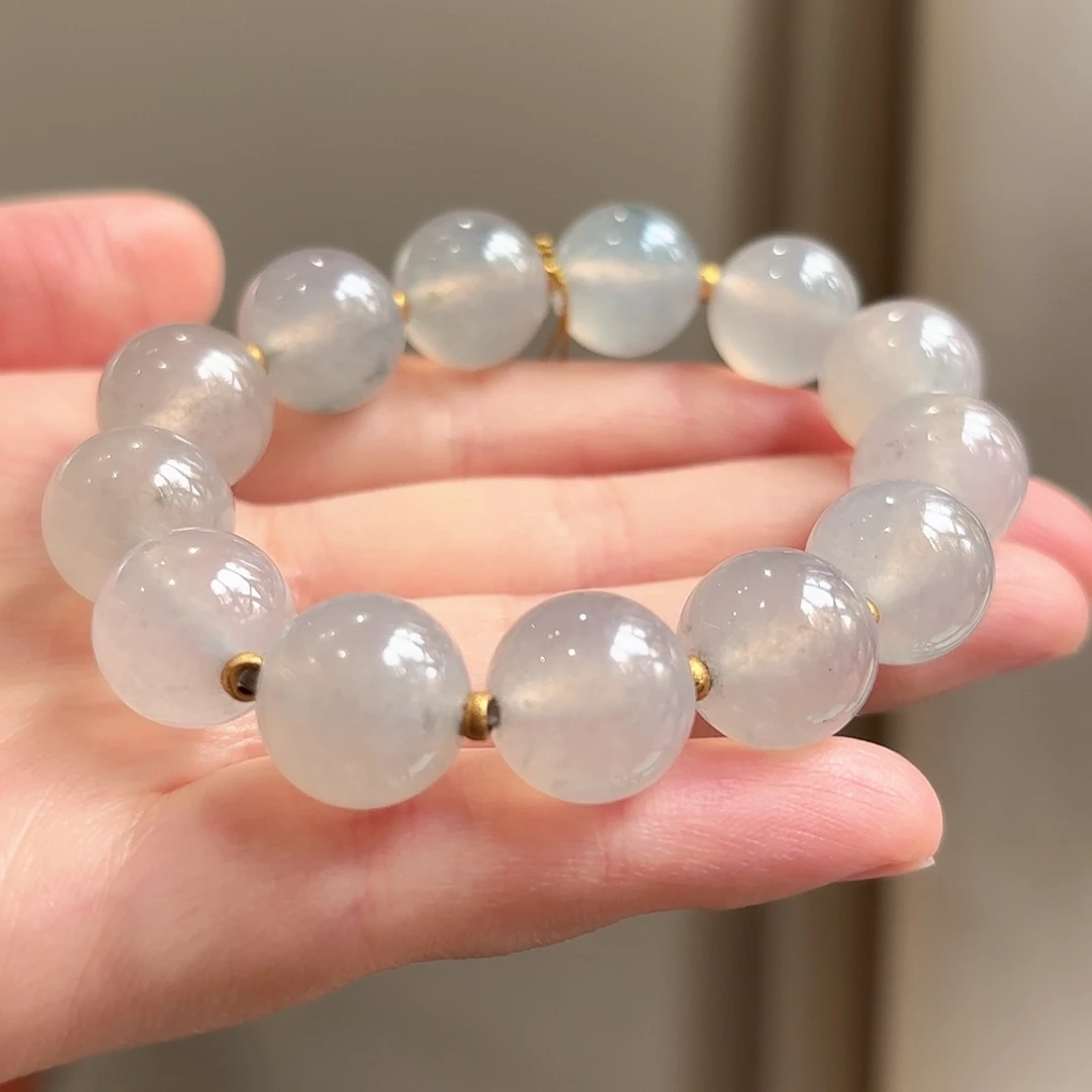 翡翠未镶嵌手串13颗翡翠手串多人不退不换