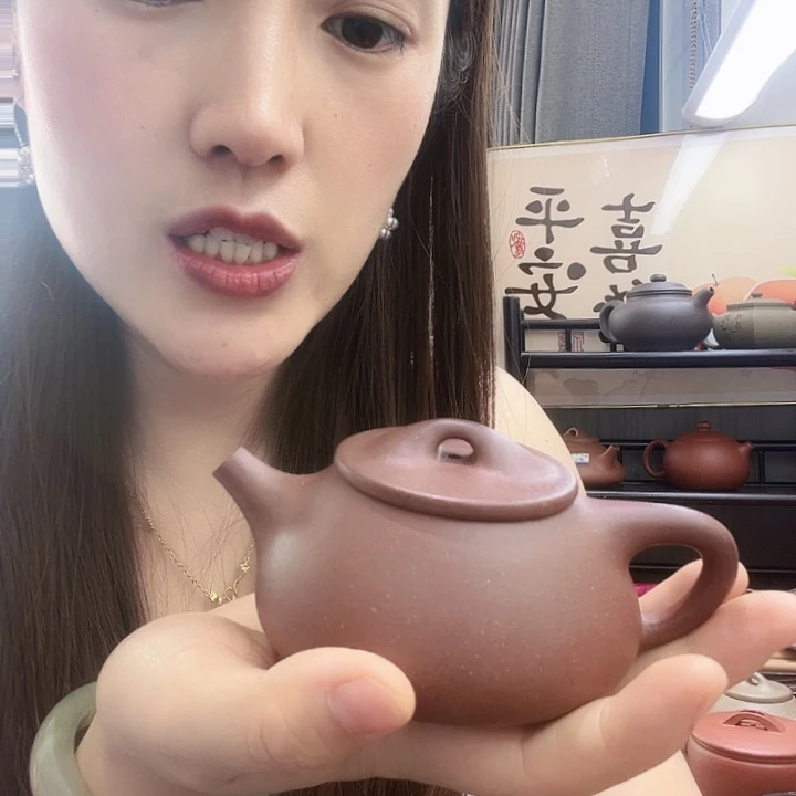 茶壶紫砂台西底槽清180cc景舟石瓢