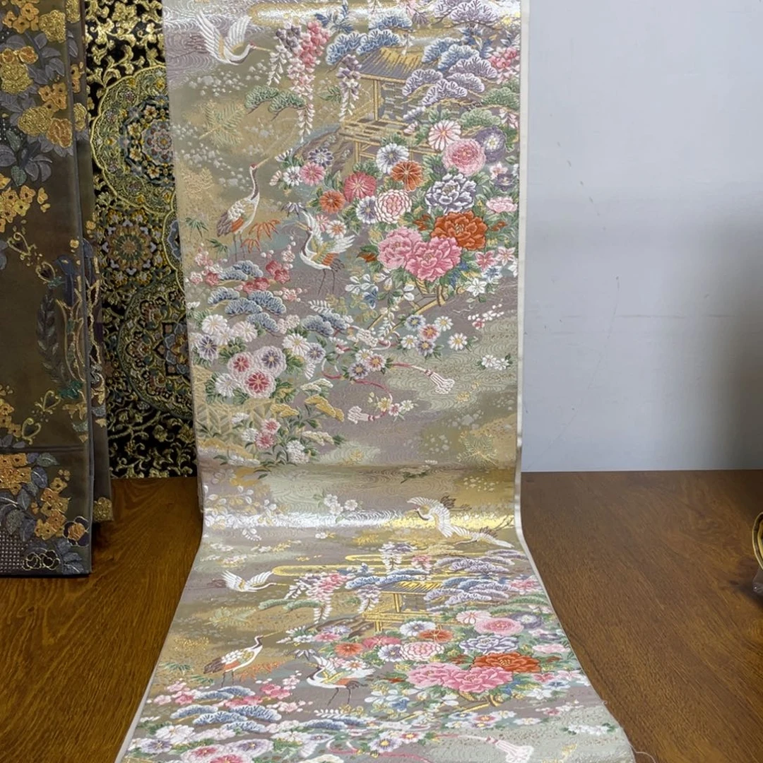 织绣仙鹤牡丹的18