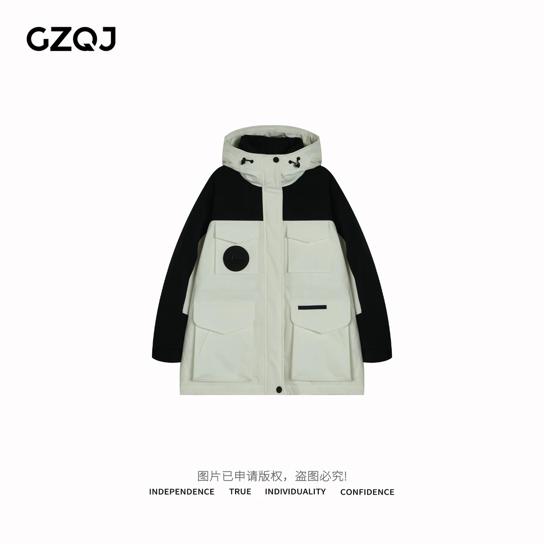 老琴私服【冰雪女王】时尚休闲户外保暖连帽冲锋衣羽绒服外套88688