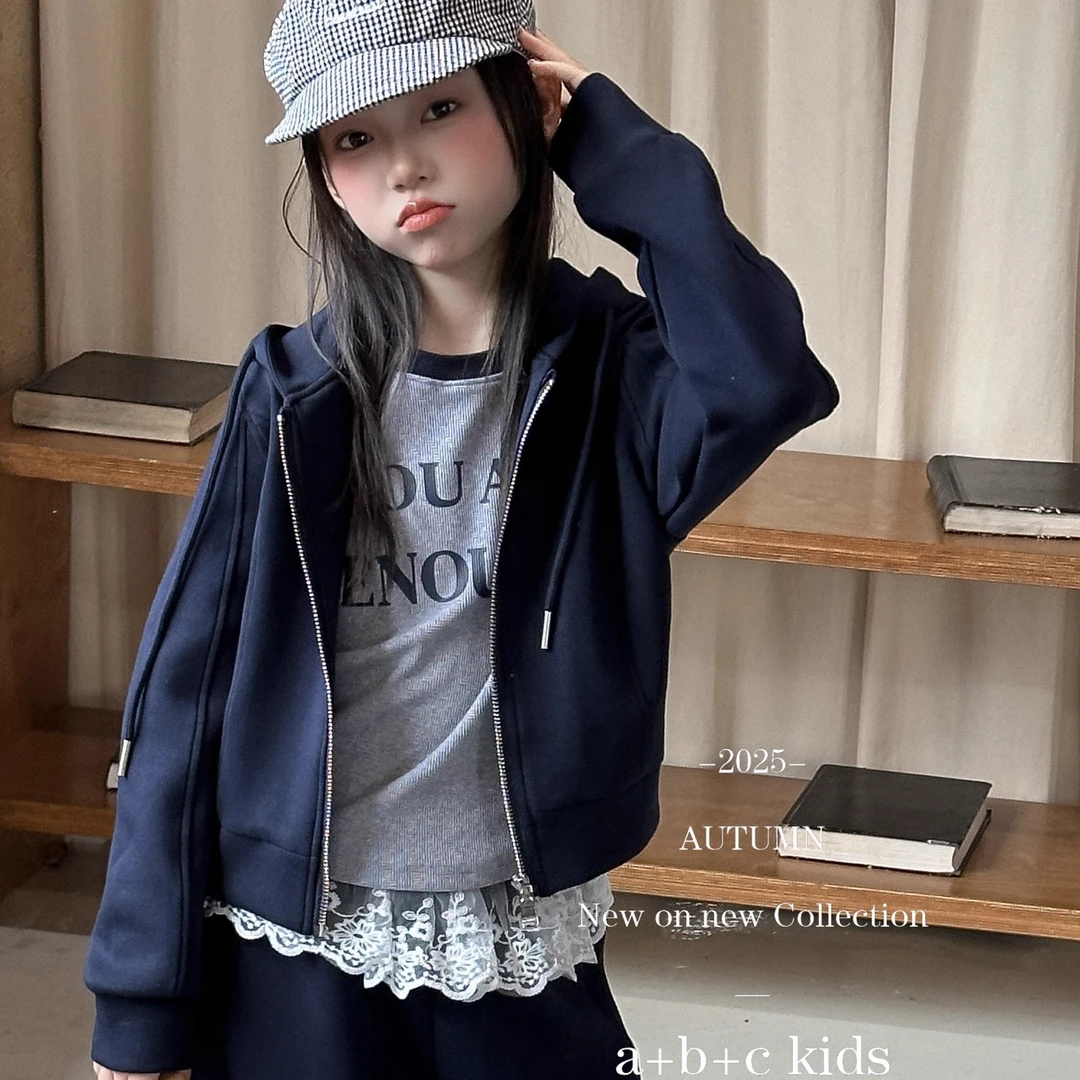 女童套装春季及2025年款衣服儿童服装女孩连帽卫衣阔腿裤三件套潮