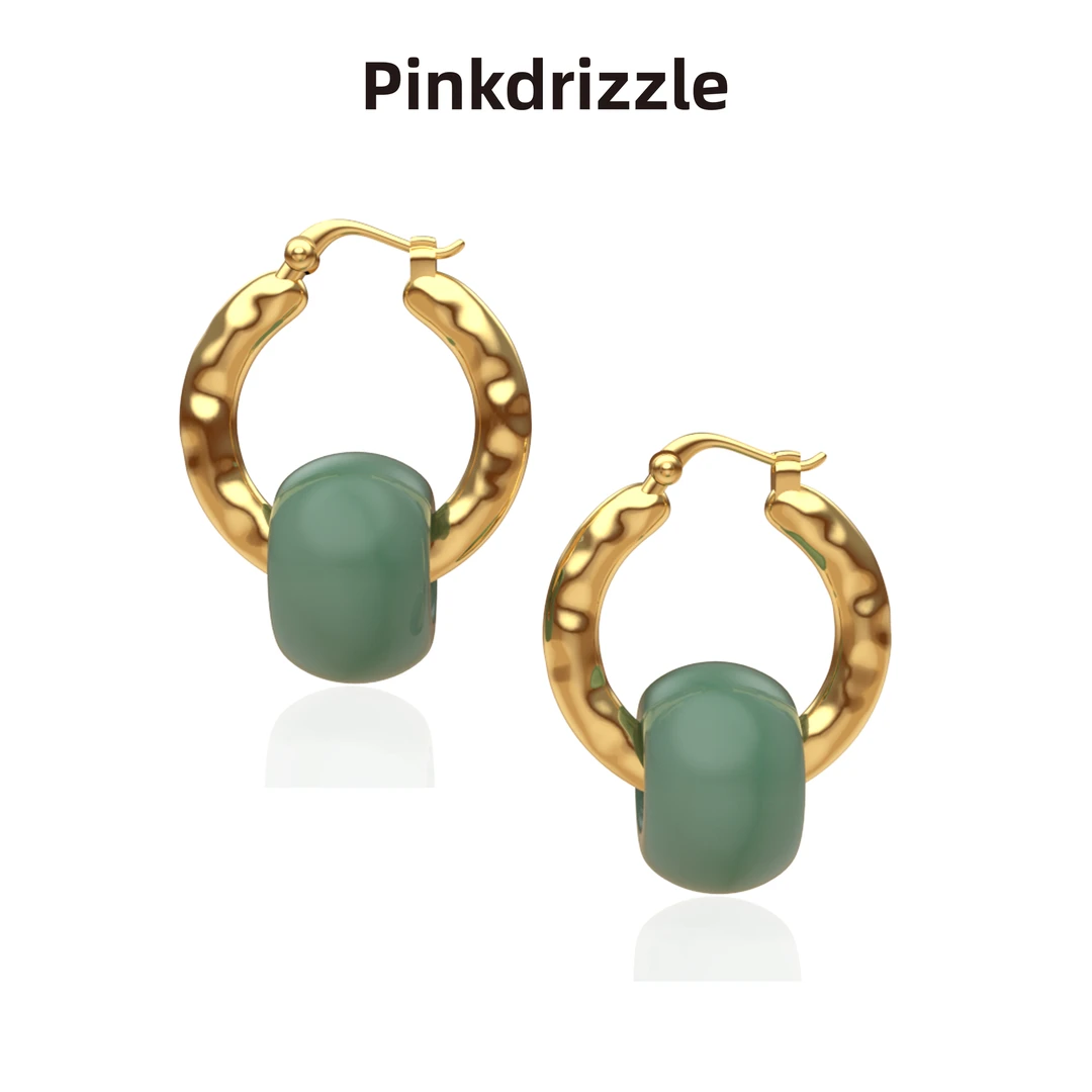 Pinkdrizzle 铜合金耳饰 午梦千山环佩叮当耳饰中式气质设计感