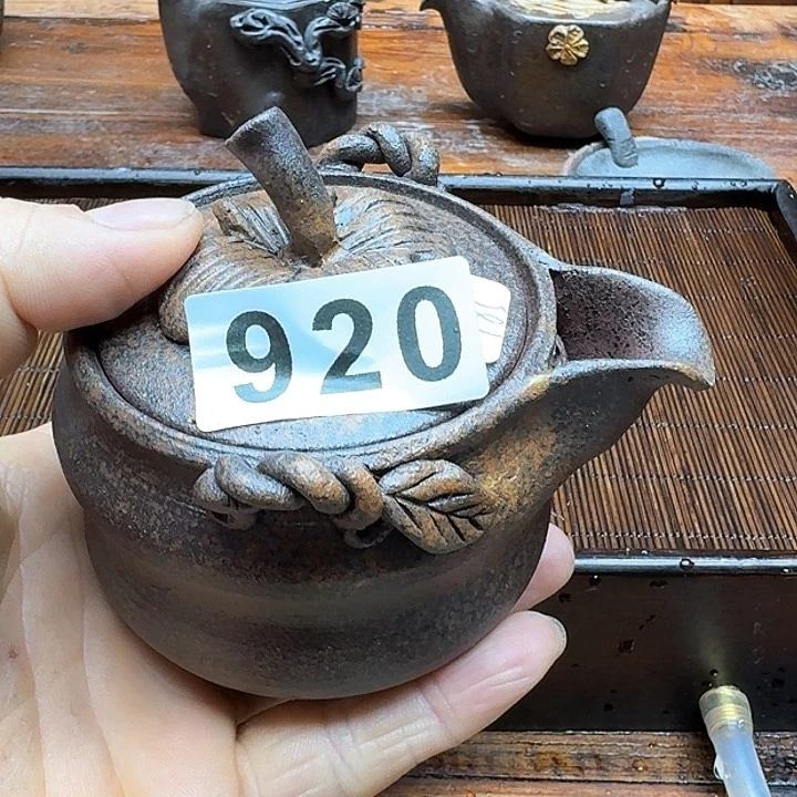 纯手工制作粗陶茶具