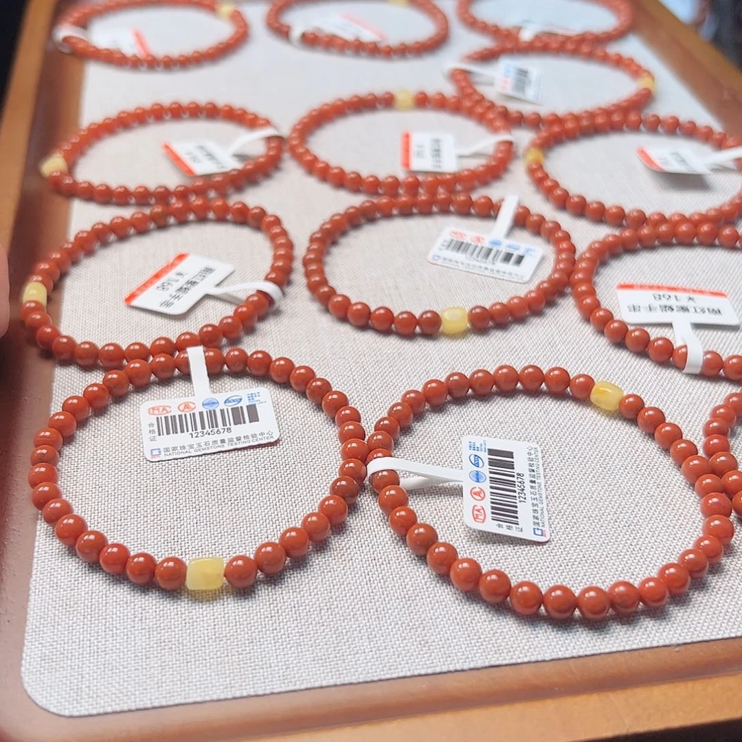 南红玛瑙未镶嵌手链