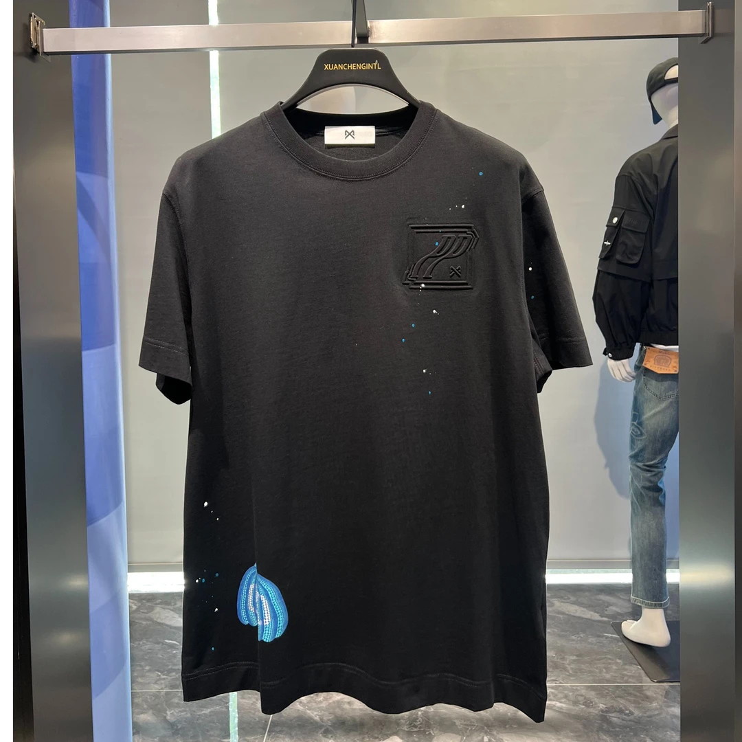 休闲圆领春夏季短袖t恤宽松半袖时尚男装上衣