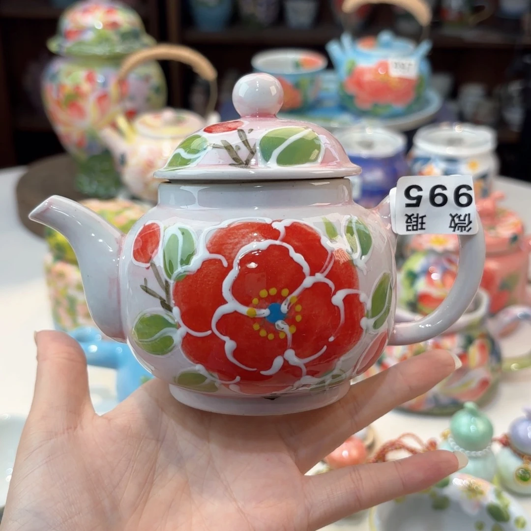 景德镇手绘高温釉下彩陶瓷茶具