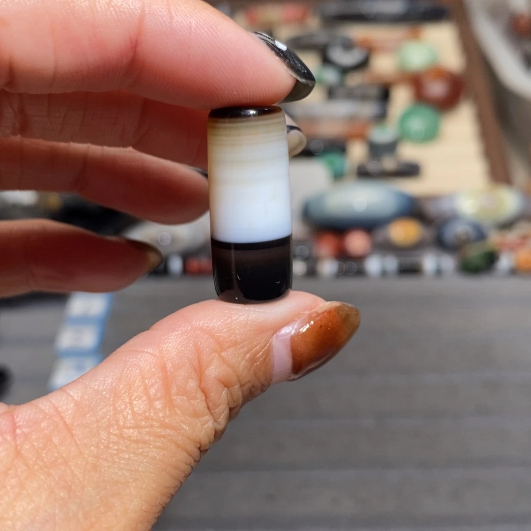 面***纱玛瑙/玉髓合金手链