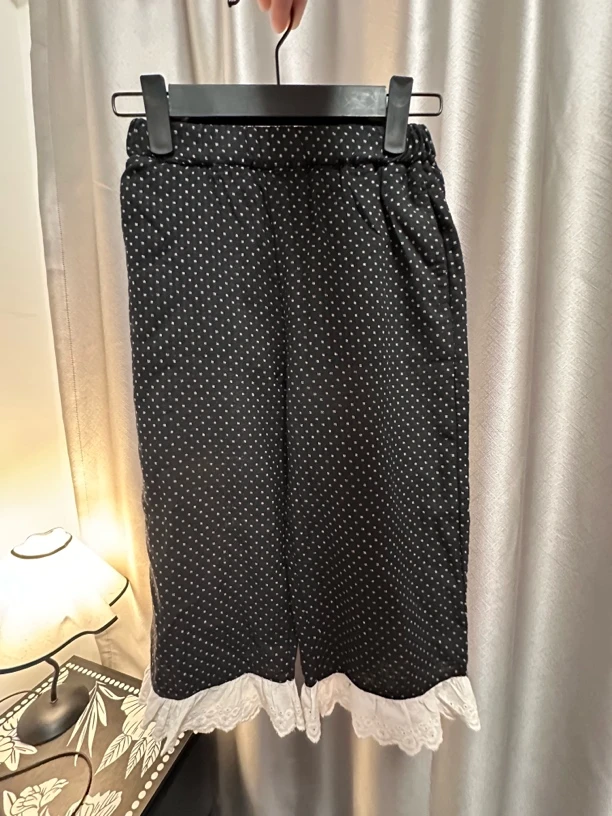 xc170夏季女童森系花边裤