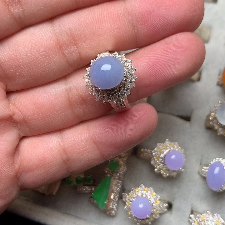 定制翡翠未镶嵌戒指