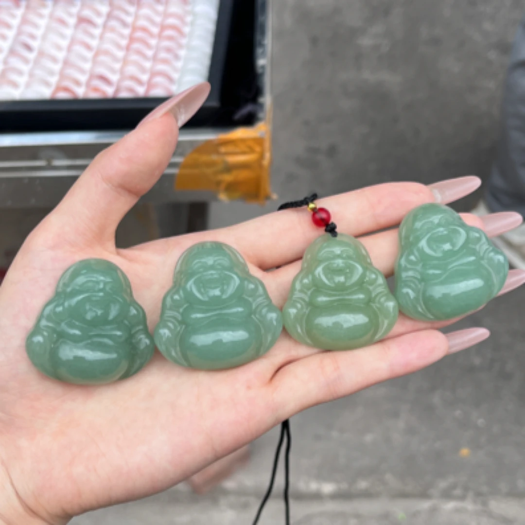 【东陵玉35佛】天然少有绿色系珠宝佛公吊坠设计精美 多样性发一件