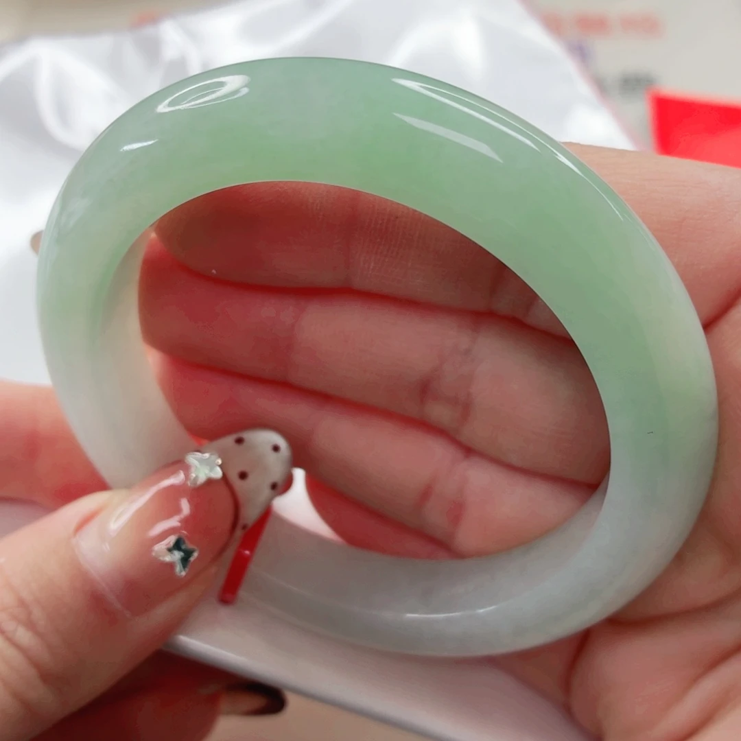 翡翠未镶嵌手镯55x117