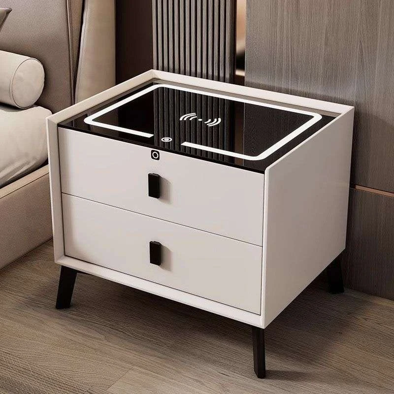 【梦百合】轻奢高级感床头柜简约现代家用卧室2025新款带无线充智