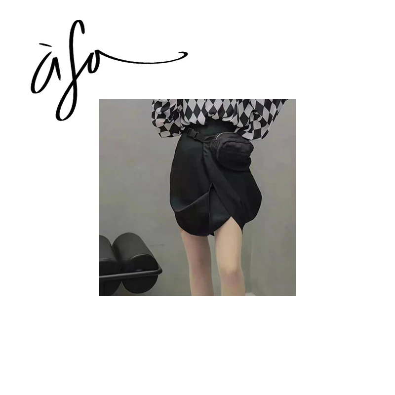 ASA-【个性不规则腰包短半裙PB】（bq00169）