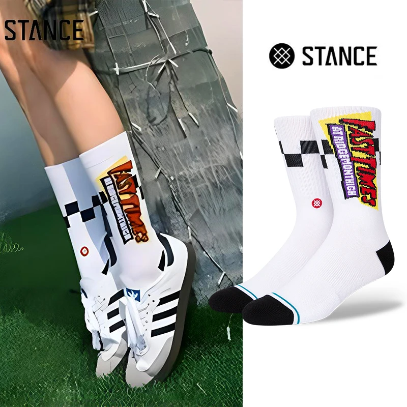 STANCE 电影FAST TIMES联名款556中筒休闲男袜子防臭跑步运动女袜