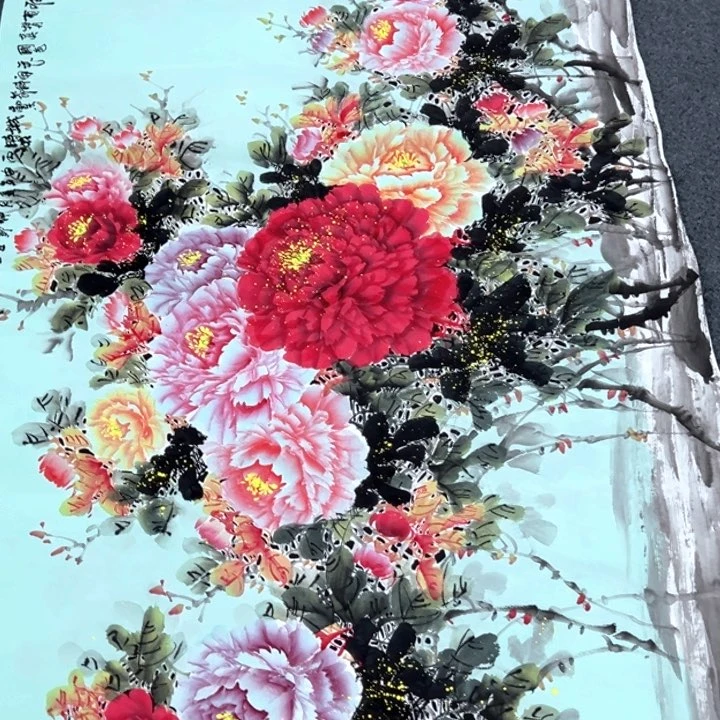 竖款潮汇书出艺术作品