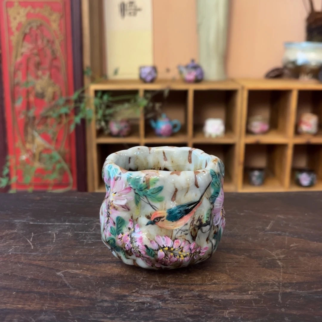 柴烧手工手绘陶瓷