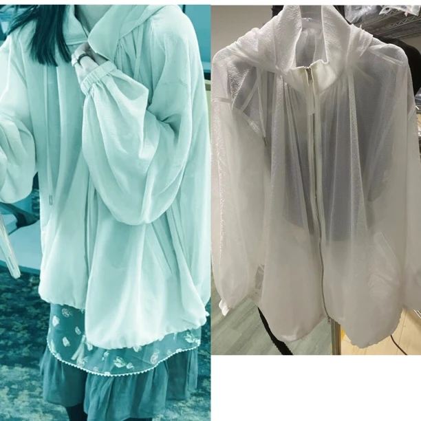 现货设计师品牌时髦防晒外套透气夏季UPF30+常规款女宽松型夹克