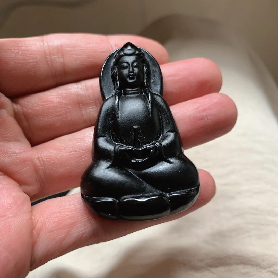 天然缅料a货 观音挂件633