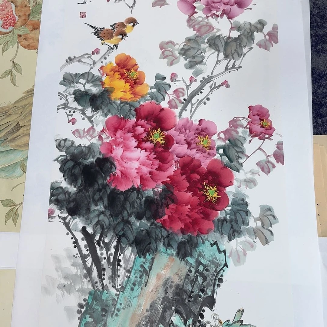 国画国画作品手绘作品
