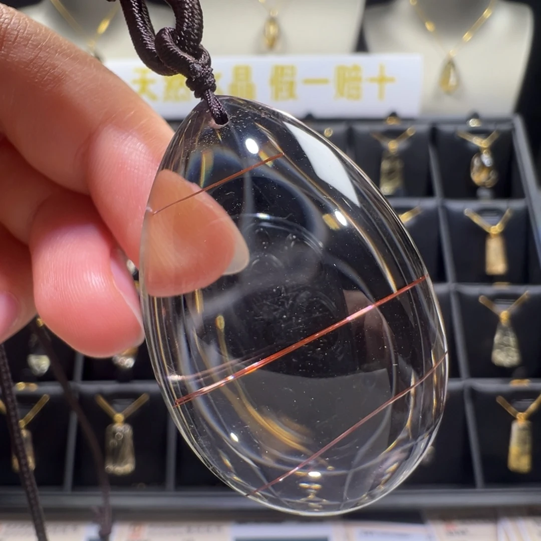 水晶颈饰未镶嵌天然水晶 大水滴