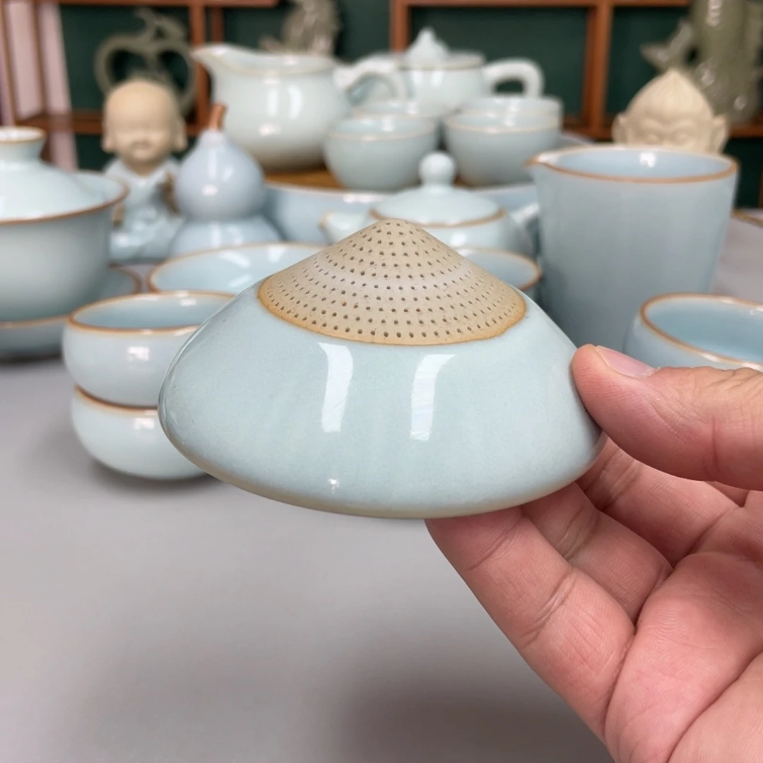 流***忆瓷天青色补帽子天青色