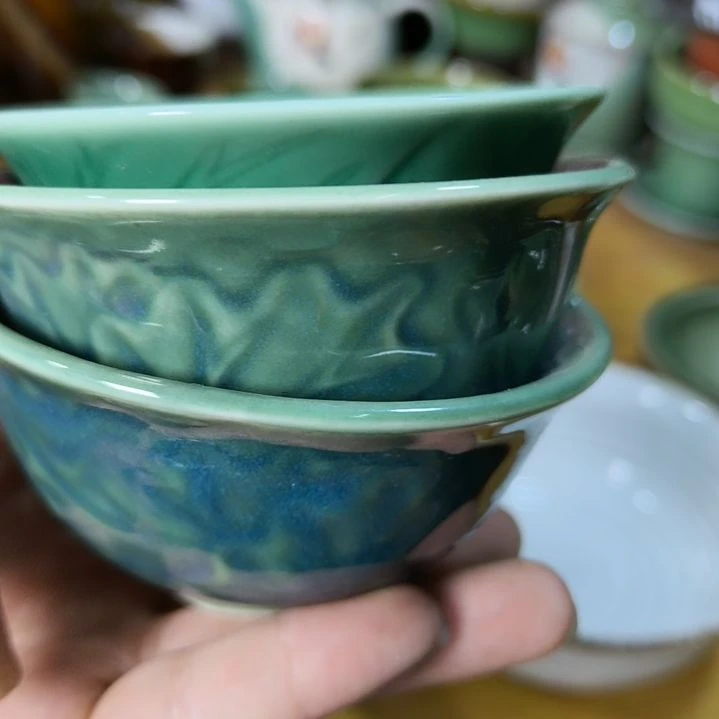 用***2瓷片磁州窑五厂盘碗壶杯