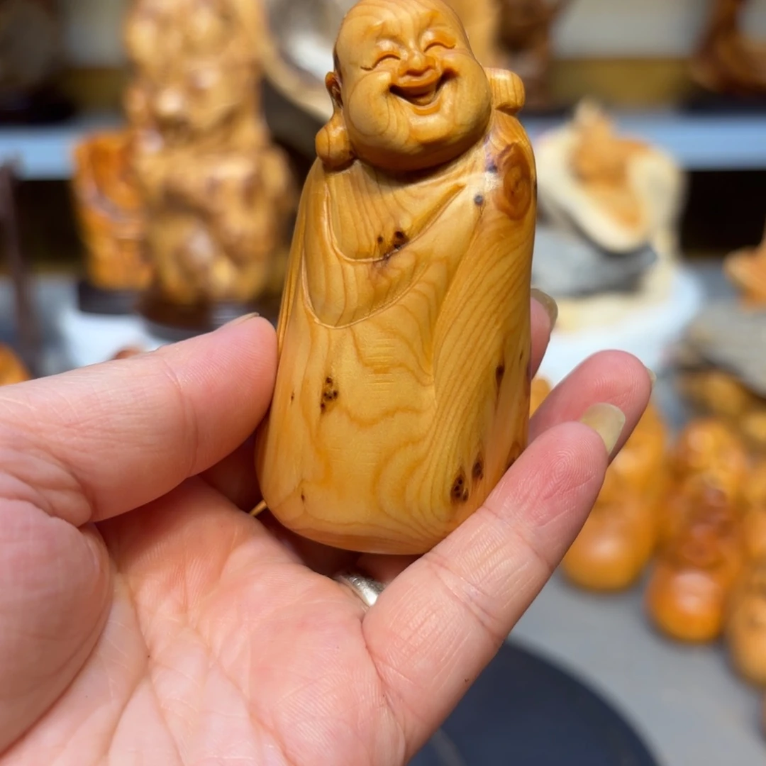 木太行崖柏弥勒佛瘤疤