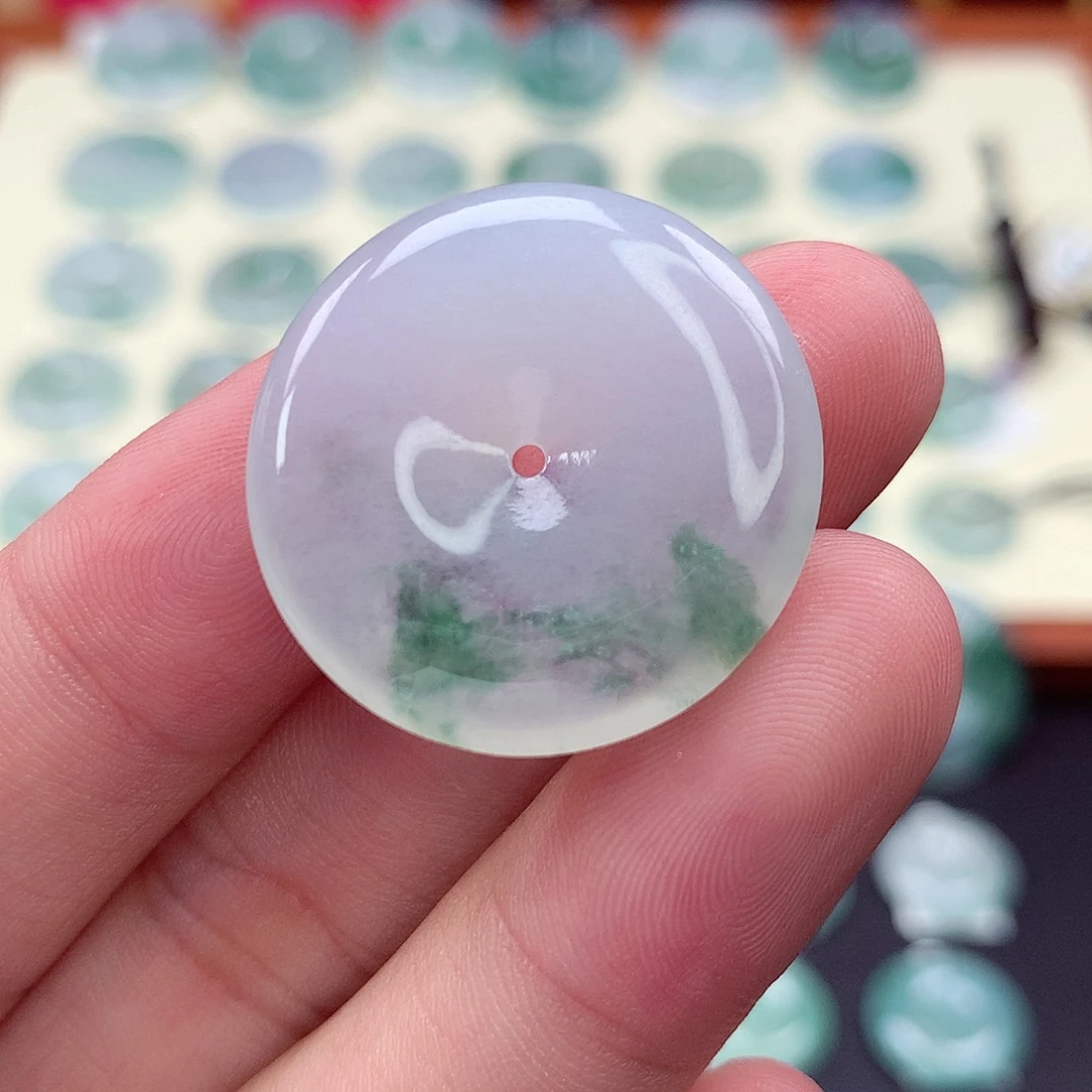 翡翠未镶嵌颈饰16 尺寸27-4.3