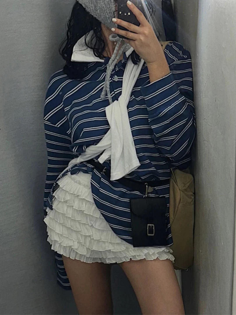 308东大门同款春显腿长层层蛋糕裙裤