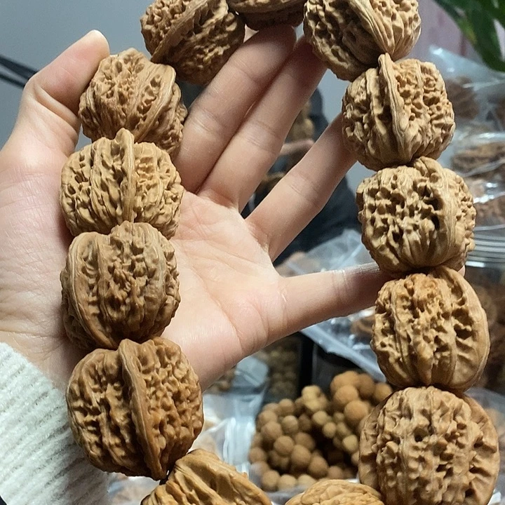 把件文玩核桃37四座楼手持