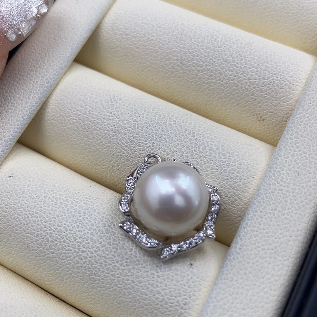 海水珍珠颈饰银S925镶嵌